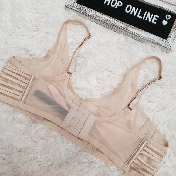 Victoria's Secret Unlined Mesh Plunge Bra - Picture 3 of 7